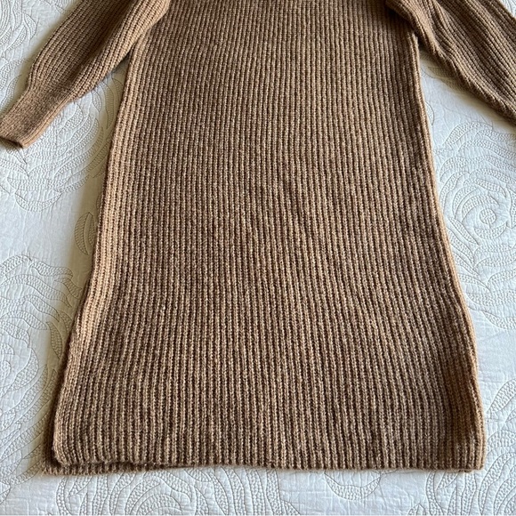 Eleven Six - Beth Baby Alpaca-blend Balloon Sleeve Sweater Dress - Camel - Picture 8 of 12